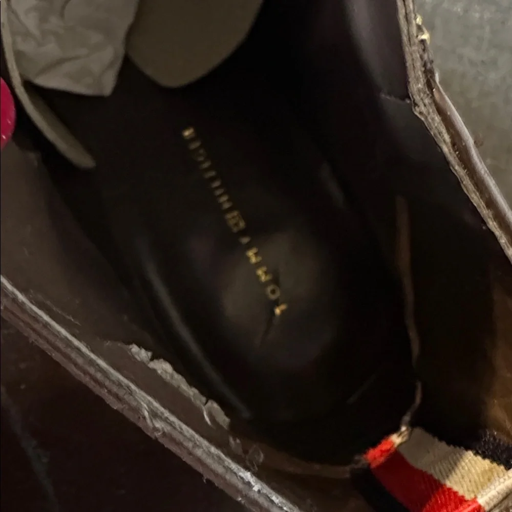 Tommy Hilfiger‎ Size 8.5 Womens Dark Brown Ankle Zip Booties